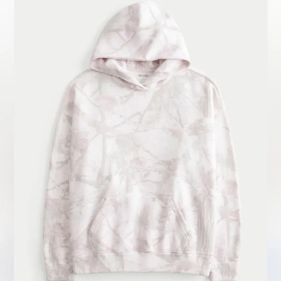 Hollister Feel Good Oversized Pink Camo Hoodie - Picture 2 of 8